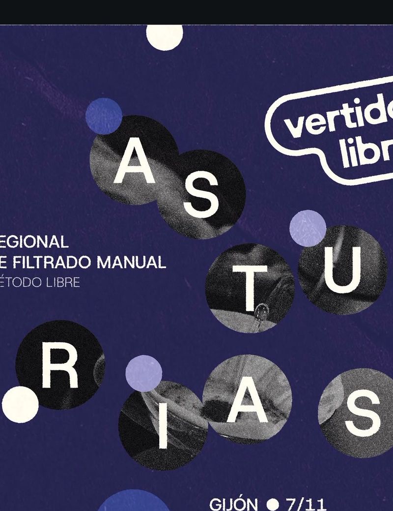 Cartel morado de las sesiones de lectura As Túrías, vertido libre